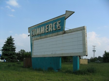 Commerce Drive-In Theatre - Marquee (newer photo)